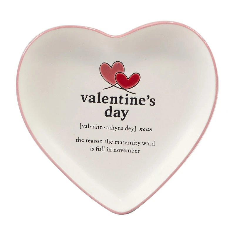 Certified International Valentine's Day 4-pc. Stoneware Appetizer Plate