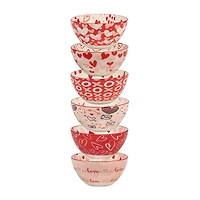 Certified International Valentine's Day 6-pc. Porcelain Cereal Bowl