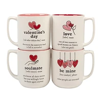 Certified International Valentine's Day 4-pc. Coffee Mug