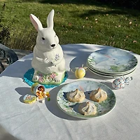 Certified International Easter Morning Earthenware Cookie Jar
