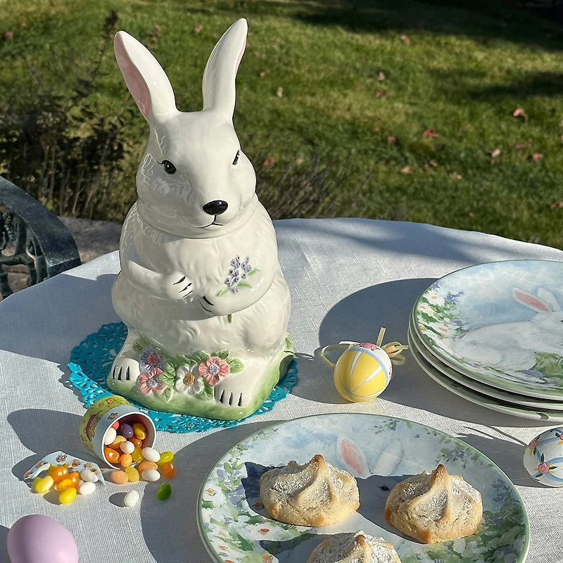 Certified International Easter Morning Earthenware Cookie Jar