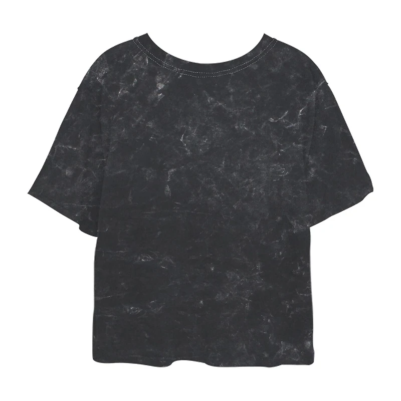 Paddy Animal Cropped Tee Womens Juniors Crew Neck Short Sleeve Regular Fit Care Bears Graphic T-Shirt