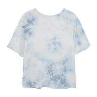 Cropped Tee Womens Juniors Crew Neck Short Sleeve Regular Fit Care Bears Nickelodeon Graphic T-Shirt