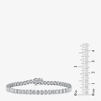 (F / Si1) Womens 5 CT. T.W. Lab Grown White Diamond 10K Gold 7 Inch Tennis Bracelet