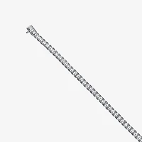 (F / Si1) Womens 5 CT. T.W. Lab Grown White Diamond 10K Gold 7 Inch Tennis Bracelet