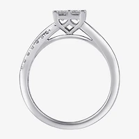 (G / I1) Womens 1 CT. T.W. Lab Grown White Diamond 10K Gold Engagement Ring