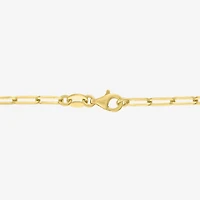 Yes Please! (G-H / I1-I2) Womens Diamond Accent Lab Grown White Diamond Accent 14K Gold Over Silver Sterling Silver Heart Paperclip 18 Inch Pendant Necklace