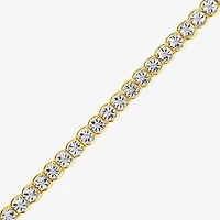 Womens 1/4 CT. T.W. Lab Grown White Diamond Sterling Silver 7.25 Inch Tennis Bracelet