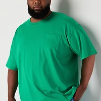 St. John's Bay Mens Crew Neck Short Sleeve Big and Tall Pajama Top
