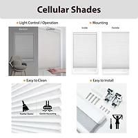 Cut-to-Width 1½" Cordless Blackout Cellular Shade