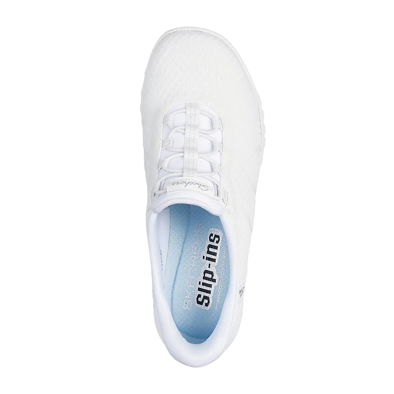Skechers Hands Free Slip-Ins Breathe-Easy Knitty Waves Womens Almond Closed Toe Slip-On Shoe
