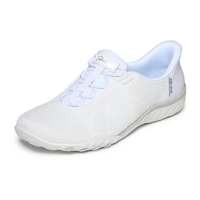 Skechers Hands Free Slip-Ins Breathe-Easy Knitty Waves Womens Almond Closed Toe Slip-On Shoe