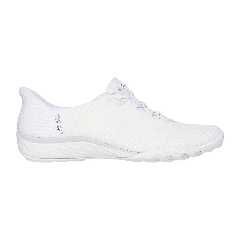 Skechers Hands Free Slip-Ins Breathe-Easy Knitty Waves Womens Almond Closed Toe Slip-On Shoe