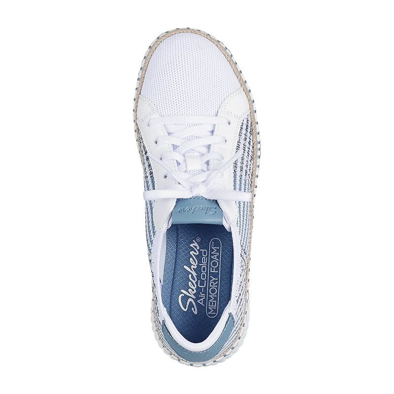 Skechers Wilshilre Blvd Breezy Stroll Womens Almond Closed Toe Slip-On Shoe