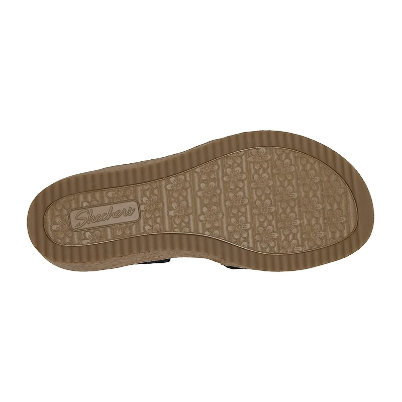Skechers Womens Beverlee Arch Fit Wedge Sandals