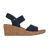 Skechers Womens Beverlee Arch Fit Wedge Sandals