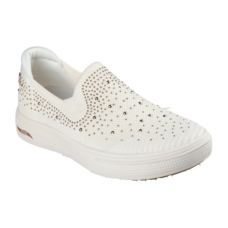 Skechers Arch Fit Arcade Martha Stewart Womens Round Closed Toe Slip-On Shoe