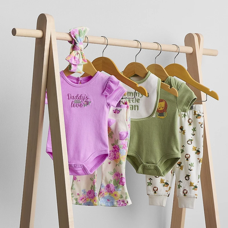 Baby Essentials Girls 4-pc. Pant Set