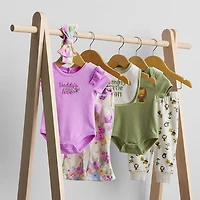 Baby Essentials Girls 4-pc. Pant Set