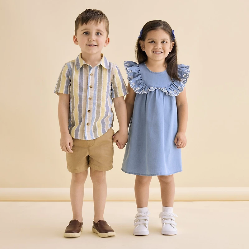 Okie Dokie Toddler & Little Girls Sleeveless A-Line Dress