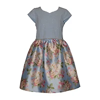 Bonnie Jean Big Kid Girls Plus Short Sleeve Cap Fit + Flare Dress