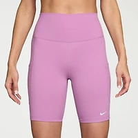 Nike Womens 8" High Rise Stretch Fabric Moisture Wicking Bike Short