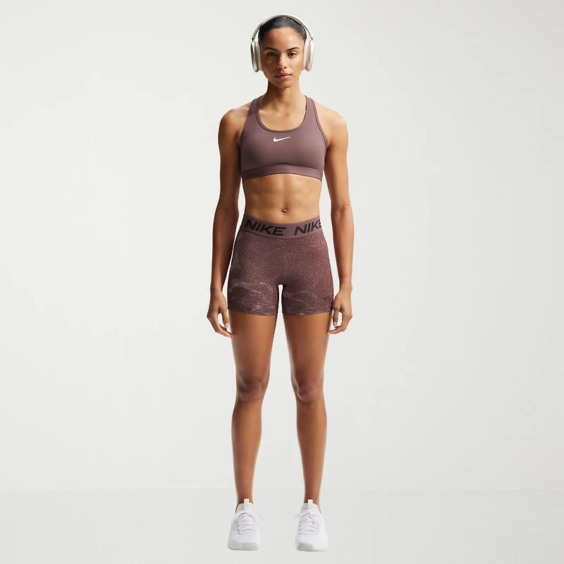 Nike Womens 5" Mid Rise Stretch Fabric Moisture Wicking Quick Dry Bike Short