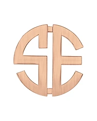 Personalized 10mm Two-Initial Monogram Single Stud Earring