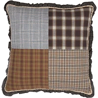 VHC Brands Sheridan Rustic Brown 18x18 Throw Pillow