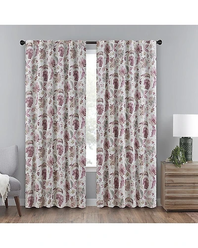 Eclipse Nina Rod Pocket Back Tab Blackout Single Curtain Panel