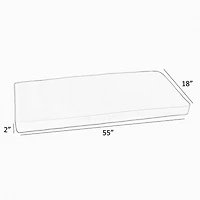 Mozaic Company Sunbrella Bench Cushion Corded