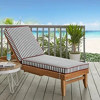 Mozaic Company Sunbrella Lido Indigo Hinge Cushion Corded