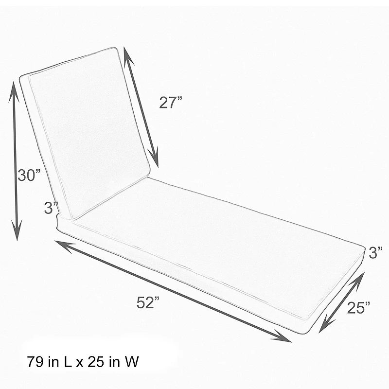 Mozaic Company Sunbrella Hinge Cushion Corded