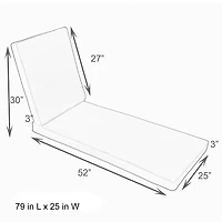Mozaic Company Sunbrella Hinge Cushion Corded