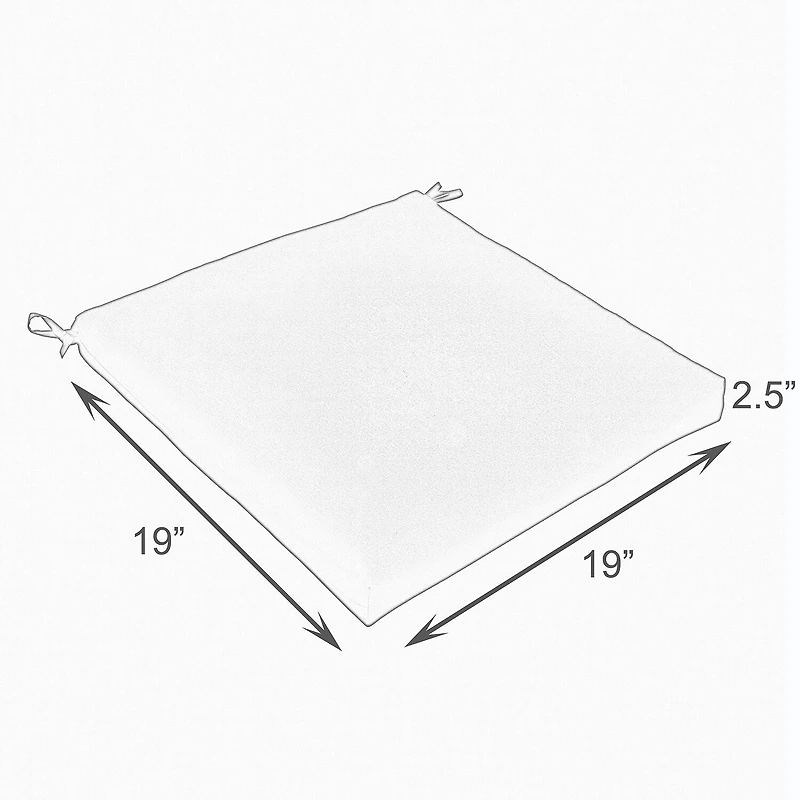 Mozaic Company Poly Solid Bristol Seat Cushion (Set of 2)