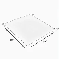 Mozaic Company Poly Solid Bristol Seat Cushion (Set of 2)
