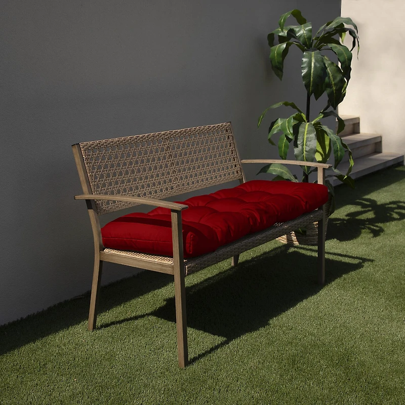 Mozaic Company Tufted Solid Bench Cushion