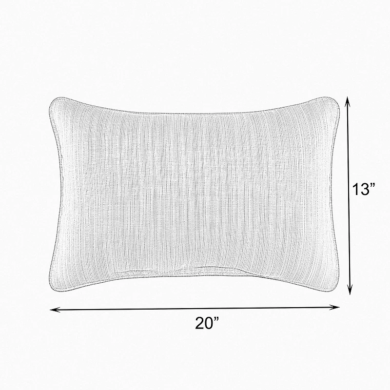 Mozaic Company 13''X20'' Corded 2-pc. Rectangular Outdoor Pillow - Lido Indigo