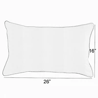 Mozaic Company Sunbrella Canvas Lumbar Pillow Corded (Set of 2)