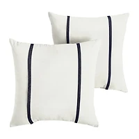 Mozaic Company Sunbrella Canvas Natural Pillow Double Flange (Set of 2)
