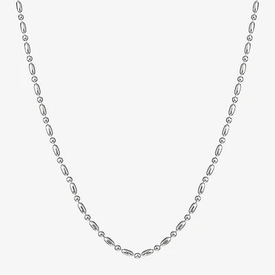 Silver Reflections Womens Pure Silver Over Brass 16 Inch Bead Chain Necklace