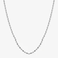 Silver Reflections Womens Pure Silver Over Brass 16 Inch Bead Chain Necklace