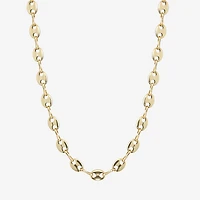 Silver Reflections Womens 14K Gold Over Brass 16 Inch Mariner Chain Necklace