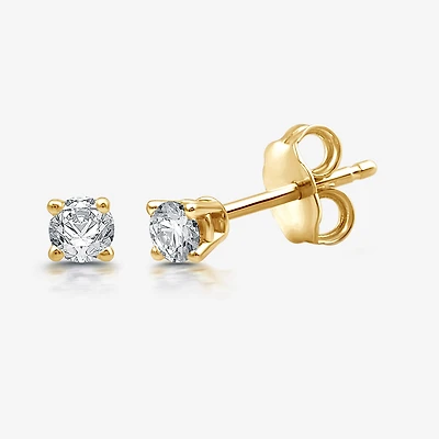 Ever Star (H-I / I1) 1/5 CT. Lab Grown White Diamond Sterling Silver 3mm Round Stud Earrings