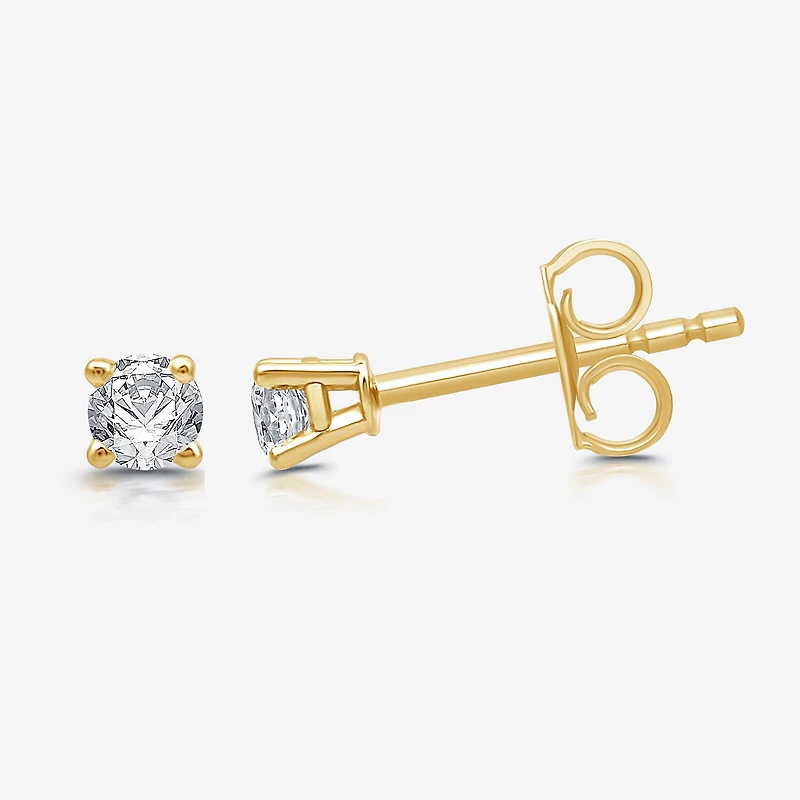 Ever Star (H-I / I1) 1/5 CT. Lab Grown White Diamond Sterling Silver 3mm Round Stud Earrings