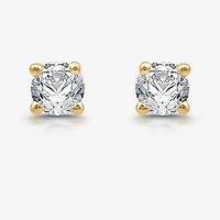 Ever Star (H-I / I1) 1/5 CT. Lab Grown White Diamond Sterling Silver 3mm Round Stud Earrings