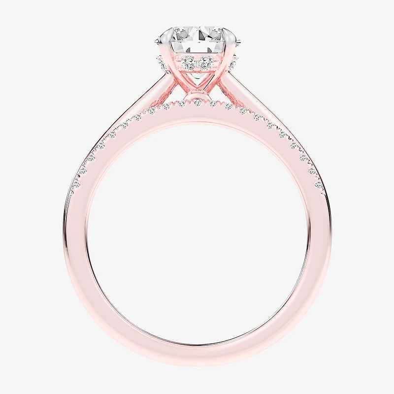 (G / Vs2-Si1) Womens 1 1/4 CT. T.W. Lab Grown White Diamond 14K Gold Round Solitaire Bridal Set
