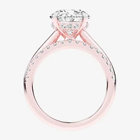 (G-H / Vs2-Si1) Womens 3 1/2 CT. T.W Lab Grown White Diamond 14K Gold Round Solitaire Bridal Set