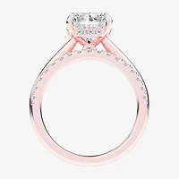 (G-H / Vs2-Si1) Womens 3 1/2 CT. T.W Lab Grown White Diamond 14K Gold Pear Solitaire Bridal Set