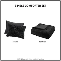 Madison Park Dakota Faux Fur Down Alternative Extra Weight Comforter Set